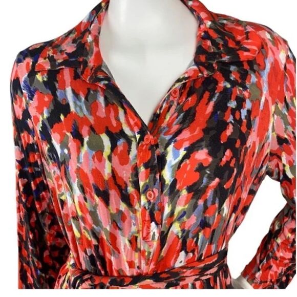 CAbi Watercolor Multicolor Print Jersey Shirt
Dress - Picture 7 of 13